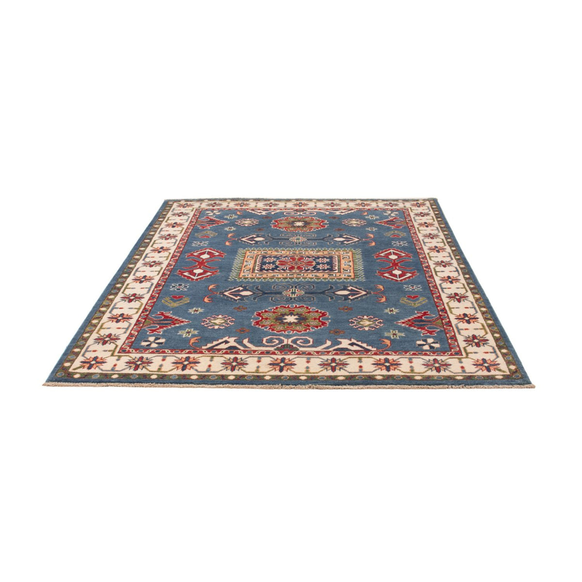 Tapis Ziegler - Kazak - 206 x 156 cm - bleu