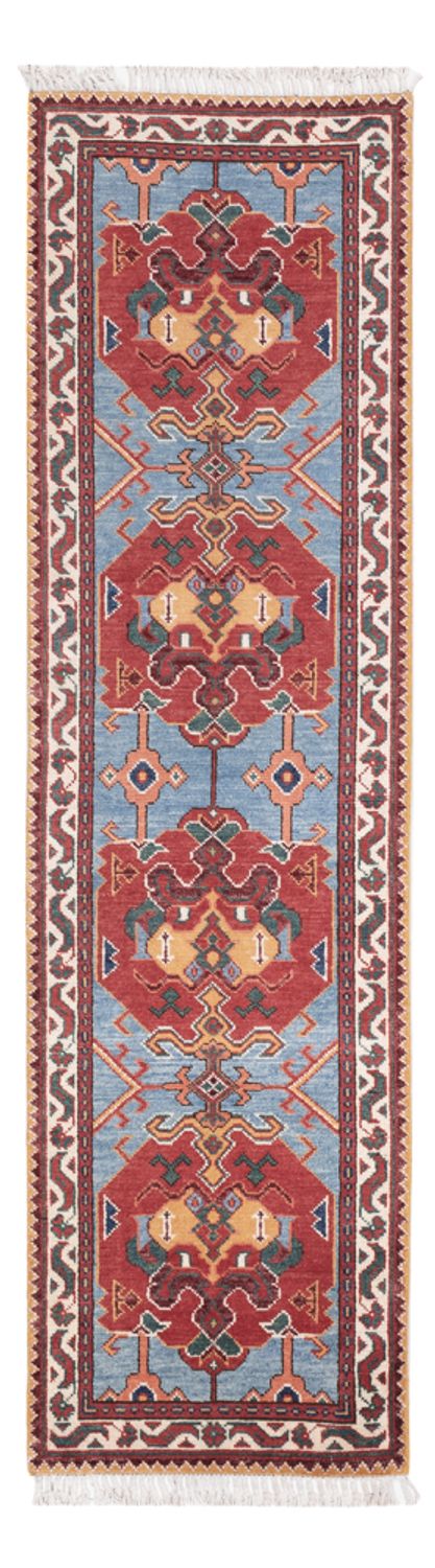 Tapis de couloir Tapis Ziegler - Kazak - 287 x 77 cm - bleu