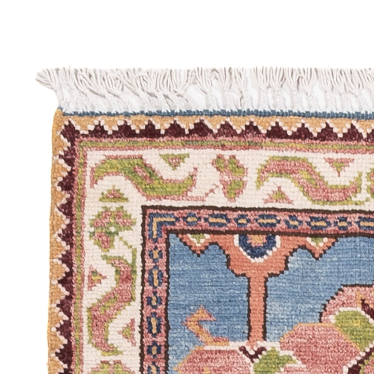 Tapis de couloir Tapis Ziegler - Kazak - 296 x 78 cm - bleu