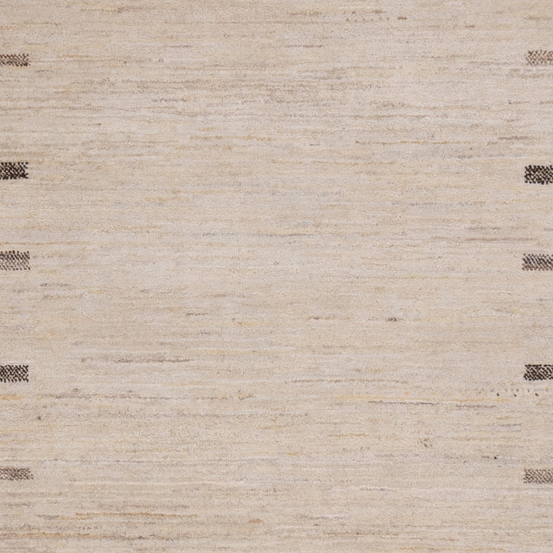 Tapis Gabbeh - Loribaft Indus - 246 x 176 cm - beige clair