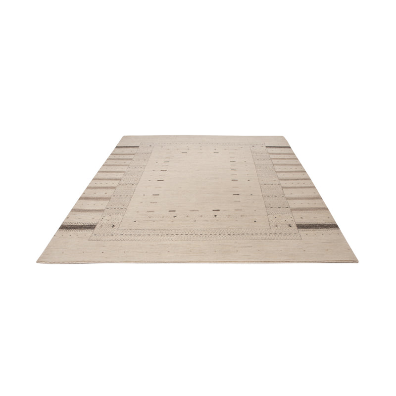 Tapis Gabbeh - Loribaft Indus - 245 x 174 cm - beige clair