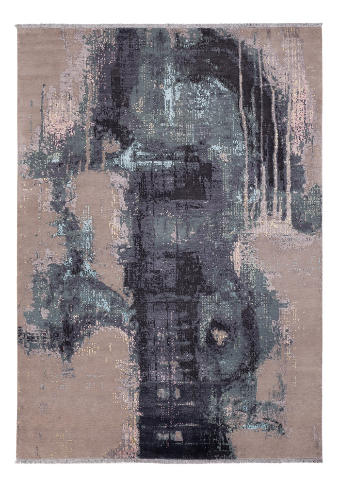 Tapis design - 251 x 176 cm - multicolore