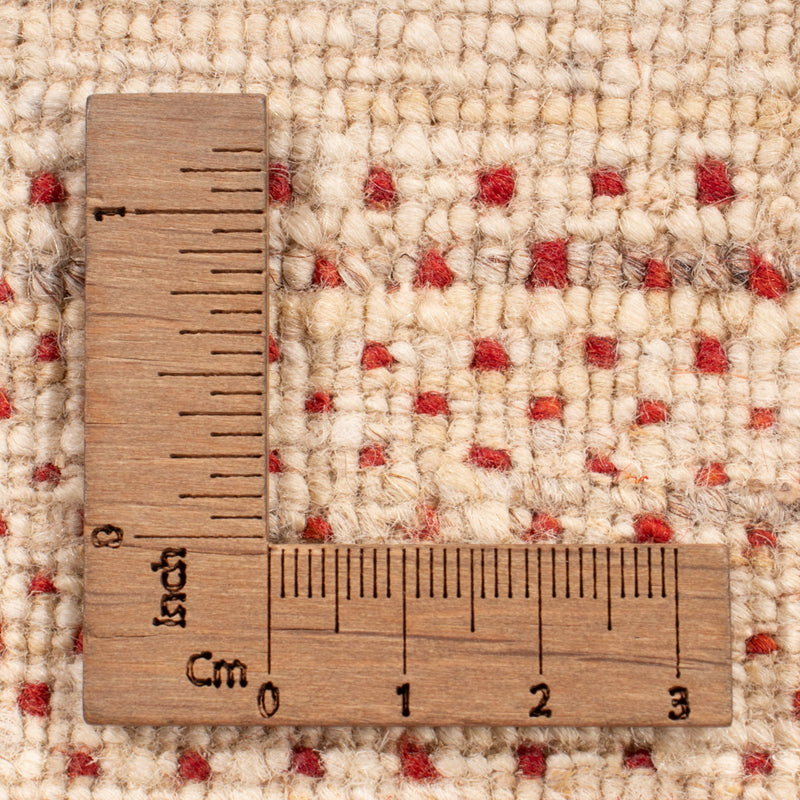 Tapis Gabbeh - Loribaft Indus carré  - 246 x 249 cm - beige clair