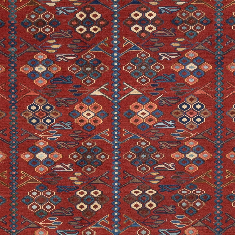Tapis Kelim - Oriental - Soumak - 228 x 175 cm - rouille