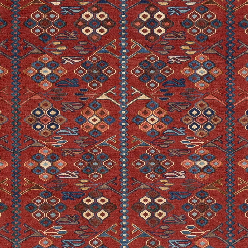 Tapis Kelim - Oriental - Soumak - 229 x 175 cm - rouille