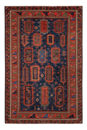 Tapis Ziegler - Kazak - 283 x 184 cm - bleu foncé