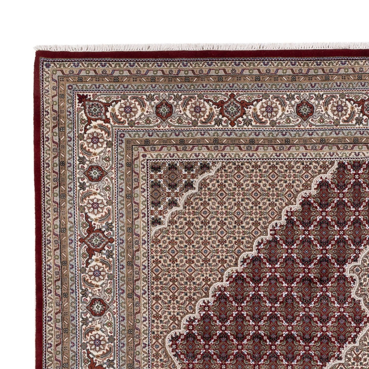Tapis oriental - Tabriz - 306 x 248 cm - beige foncé