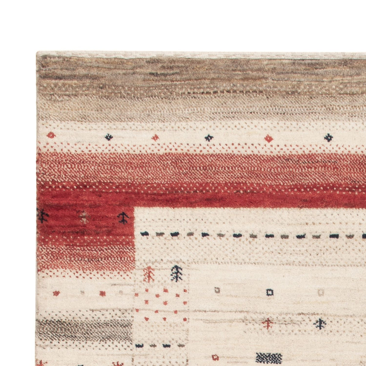 Tapis Gabbeh - Loribaft Indus - 155 x 102 cm - beige