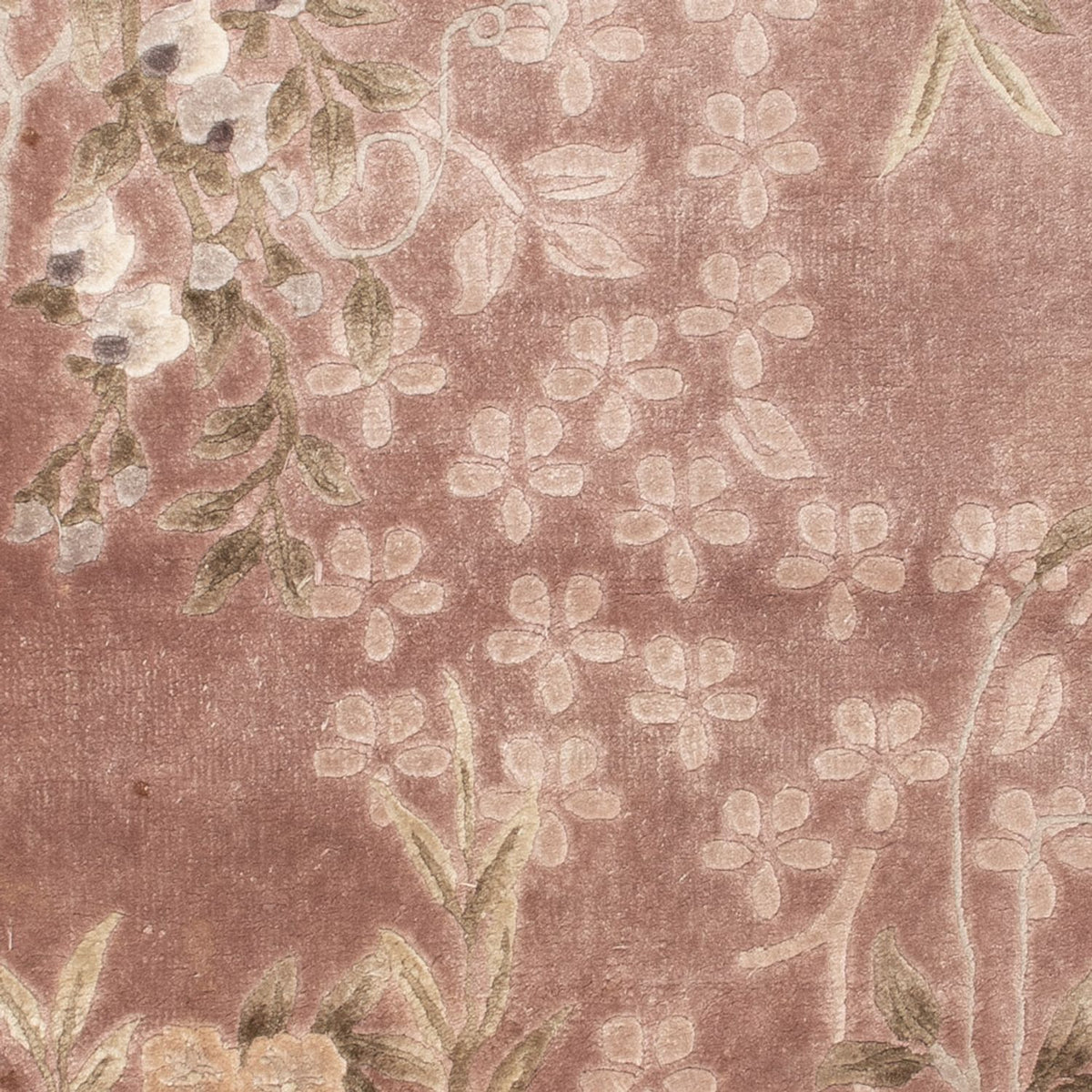 Tapis en soie - Soie chinoise - 123 x 62 cm - beige
