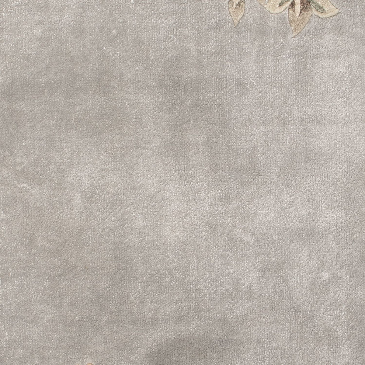 Tapis en soie - Soie chinoise - 124 x 60 cm - argent