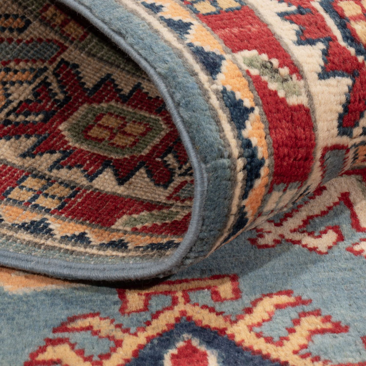 Tapis Ziegler - Kazak - 180 x 120 cm - bleu clair