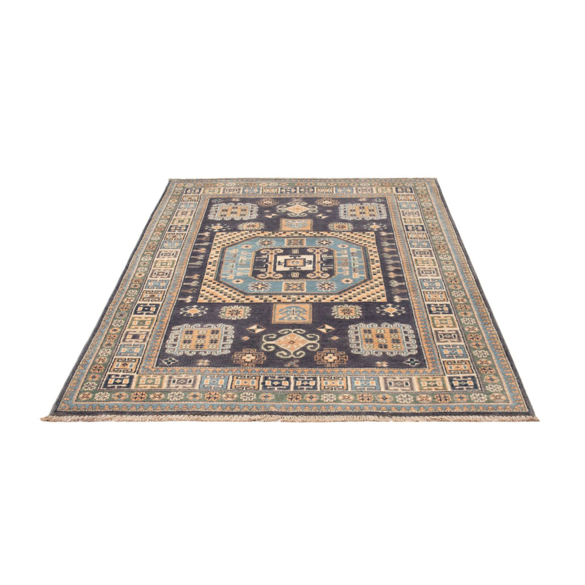 Tapis Ziegler - Kazak - 180 x 117 cm - bleu foncé