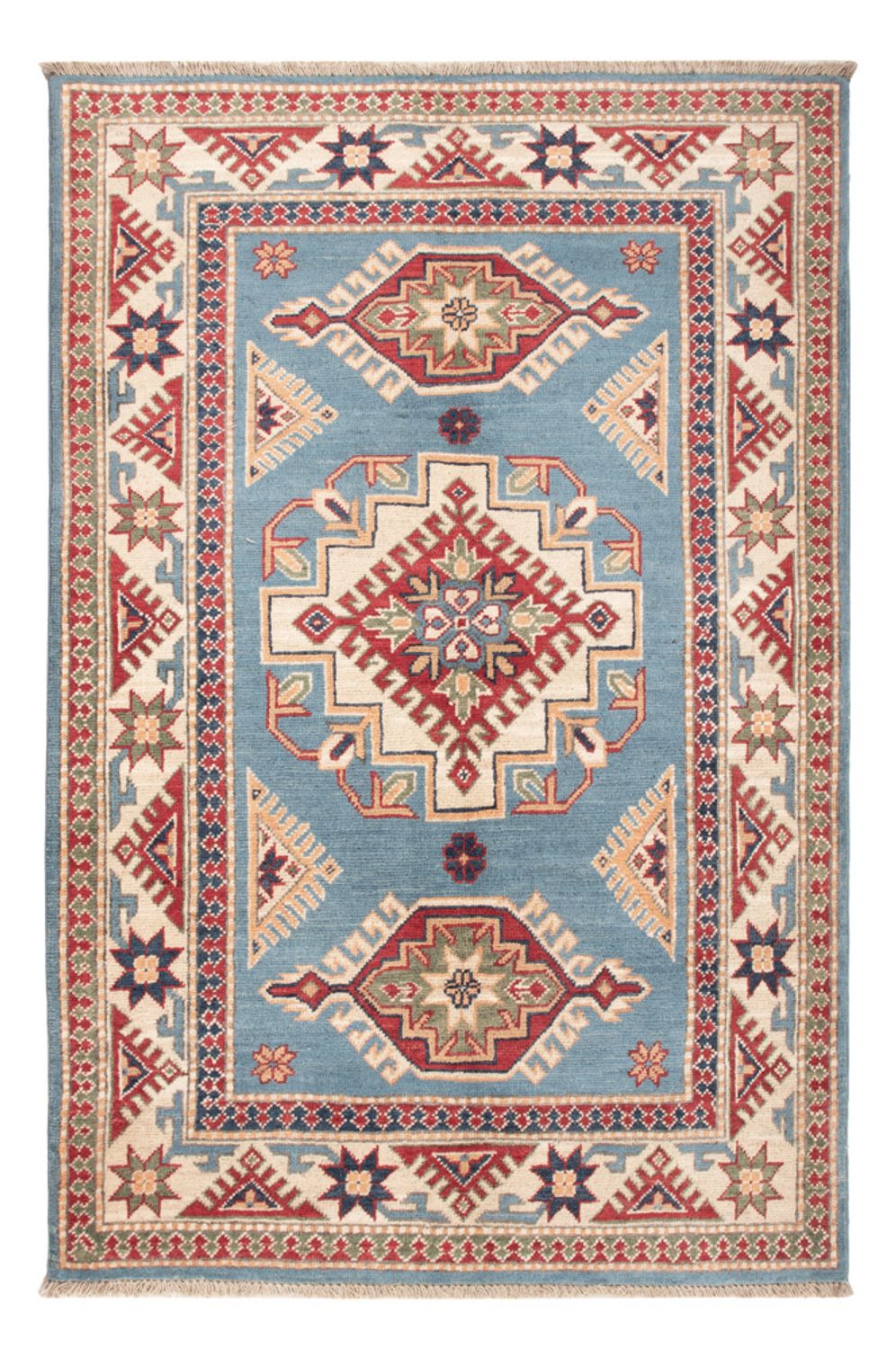 Tapis Ziegler - Kazak - 147 x 100 cm - bleu clair