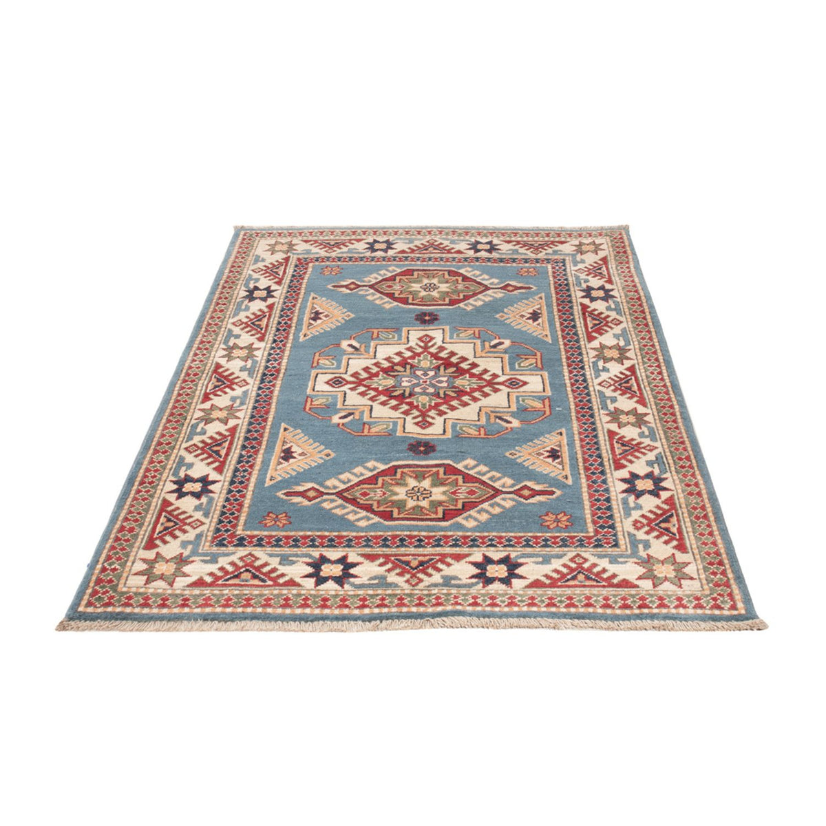 Tapis Ziegler - Kazak - 147 x 100 cm - bleu clair