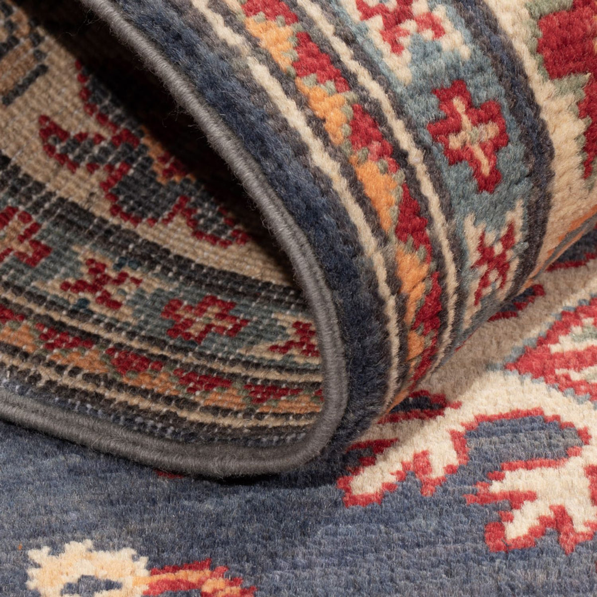 Tapis Ziegler - Kazak - 148 x 97 cm - bleu foncé