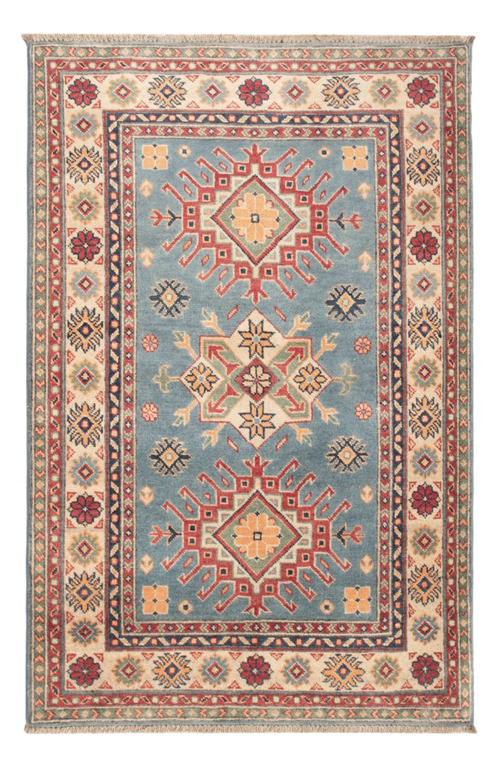 Tapis Ziegler - Kazak - 147 x 98 cm - bleu clair