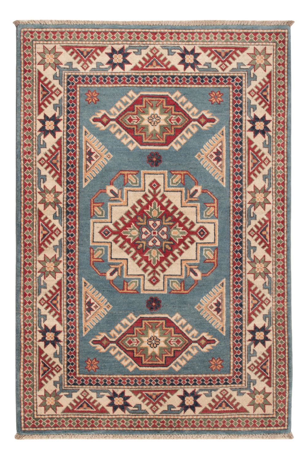 Tapis Ziegler - Kazak - 146 x 96 cm - bleu clair