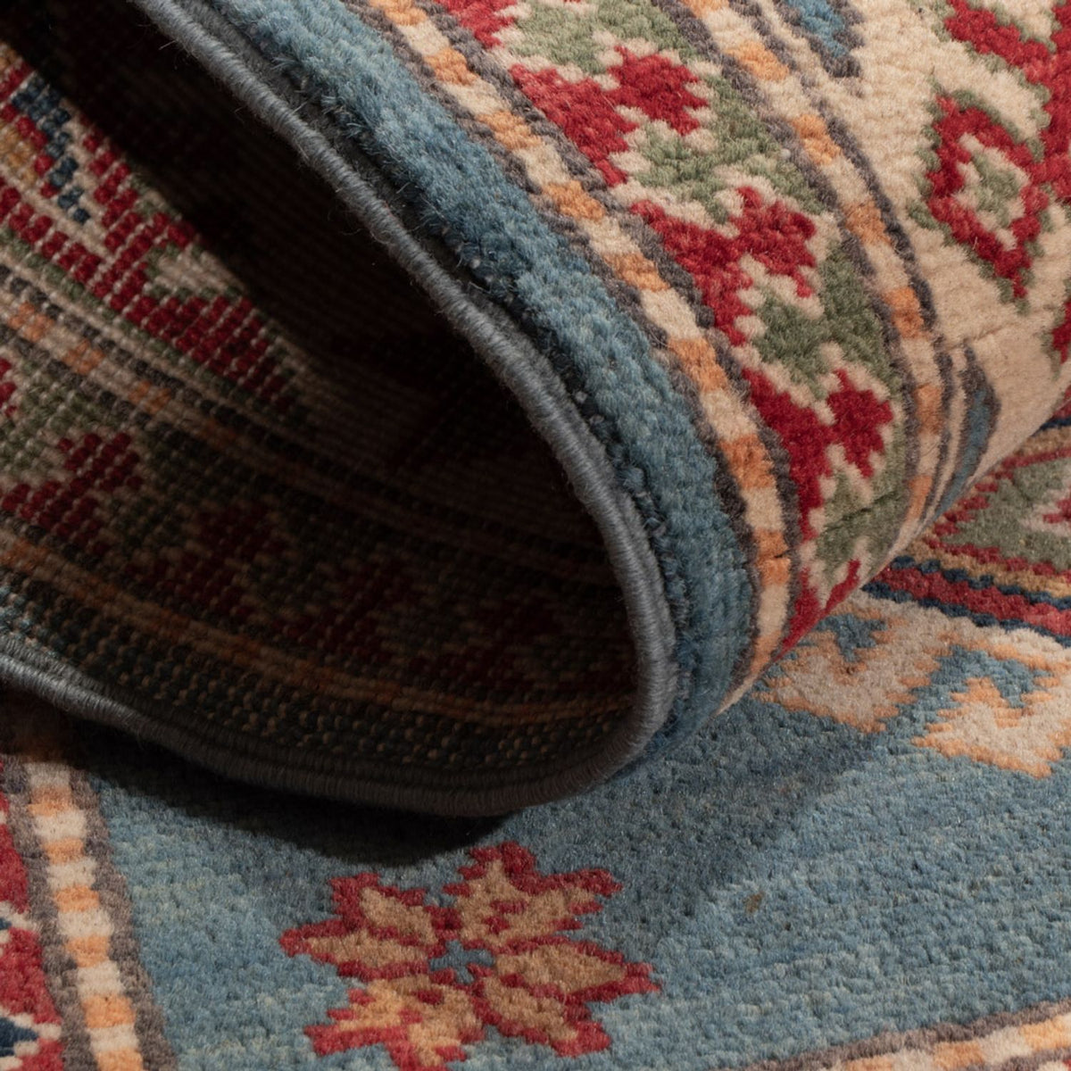 Tapis Ziegler - Kazak - 146 x 96 cm - bleu clair