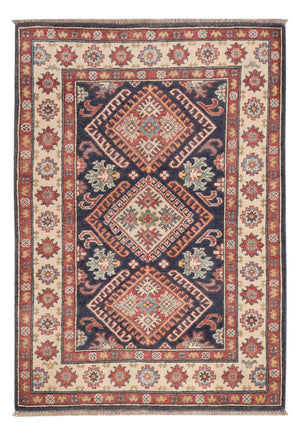 Tapis Ziegler - Kazak - 147 x 99 cm - bleu foncé