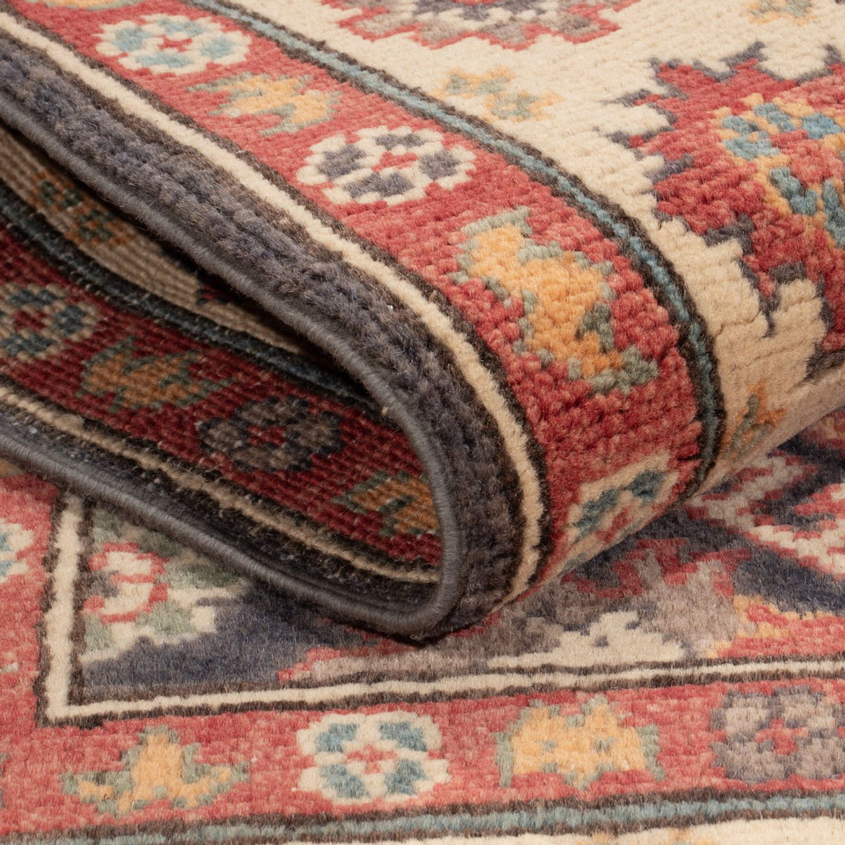 Tapis Ziegler - Kazak - 147 x 99 cm - bleu foncé