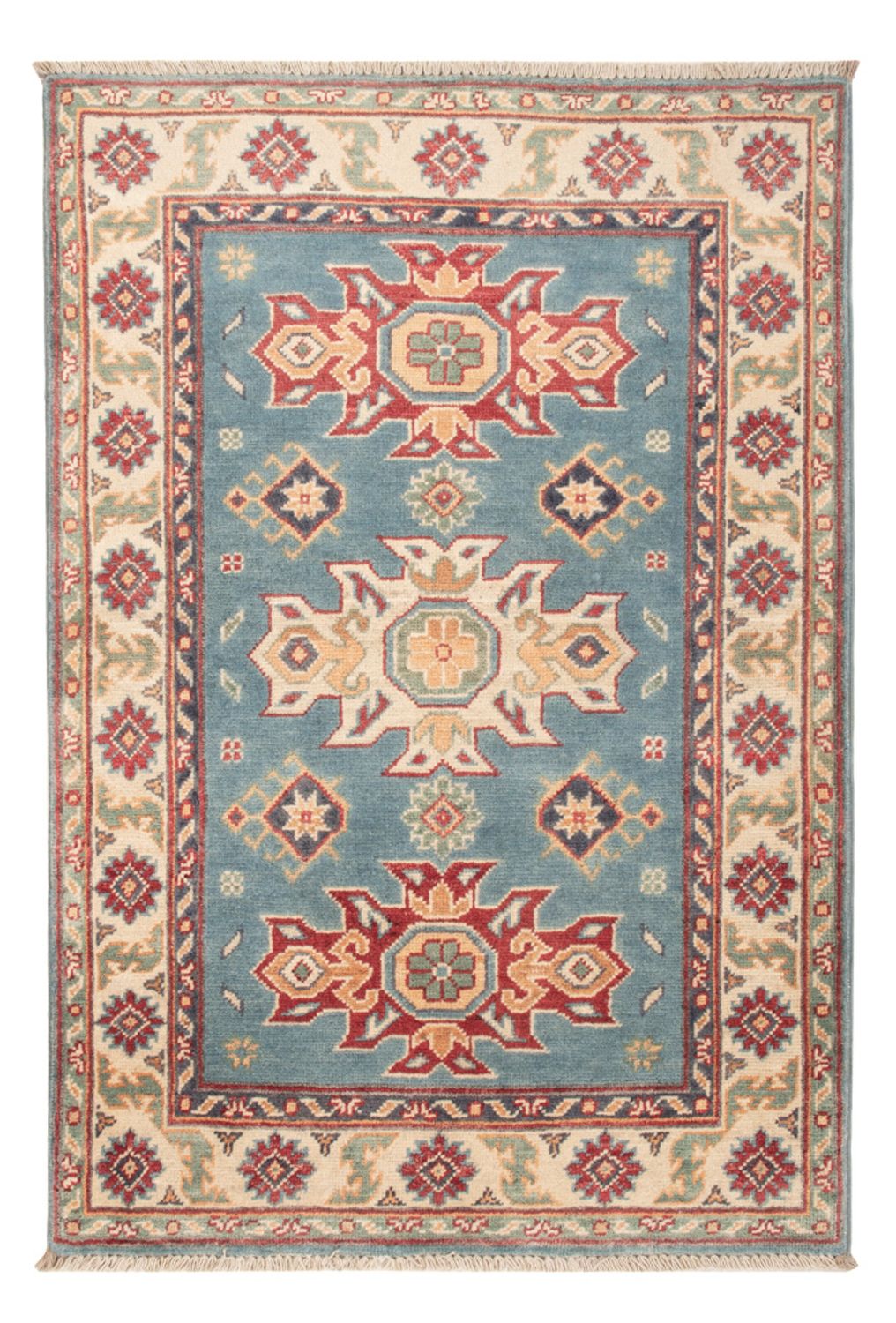 Tapis Ziegler - Kazak - 123 x 83 cm - bleu clair