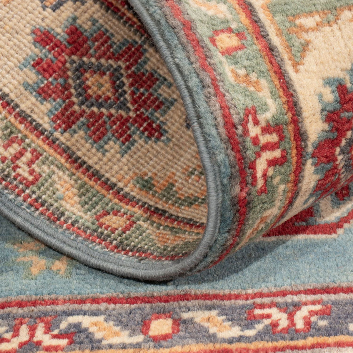 Tapis Ziegler - Kazak - 123 x 83 cm - bleu clair