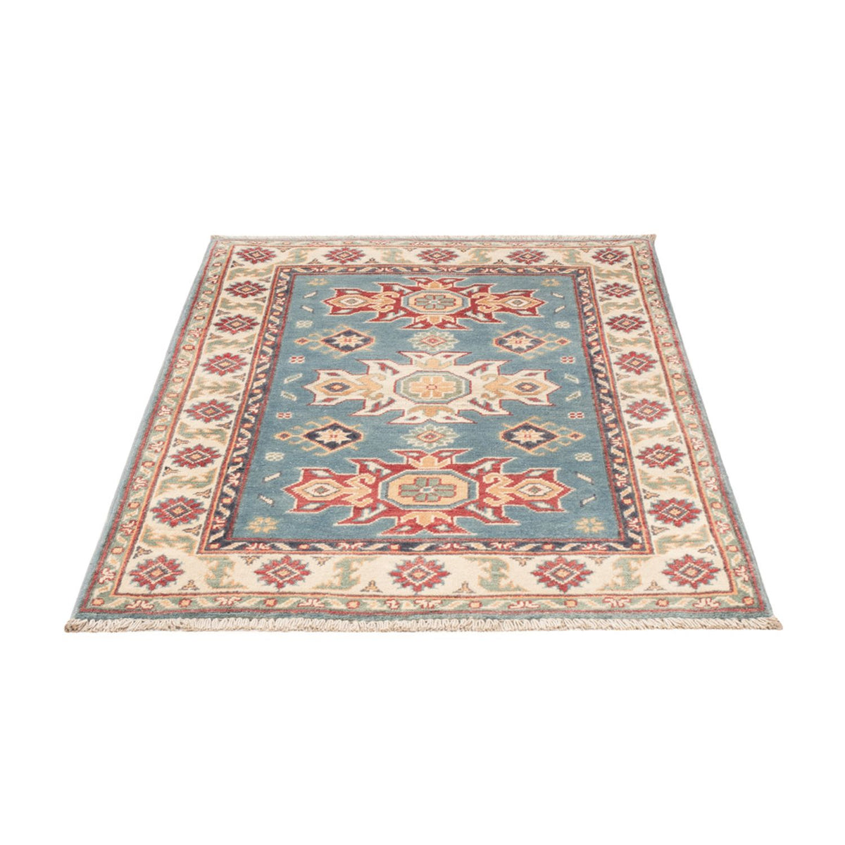 Tapis Ziegler - Kazak - 123 x 83 cm - bleu clair