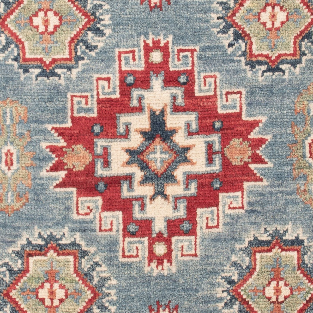 Tapis Ziegler - Kazak - 128 x 82 cm - bleu clair