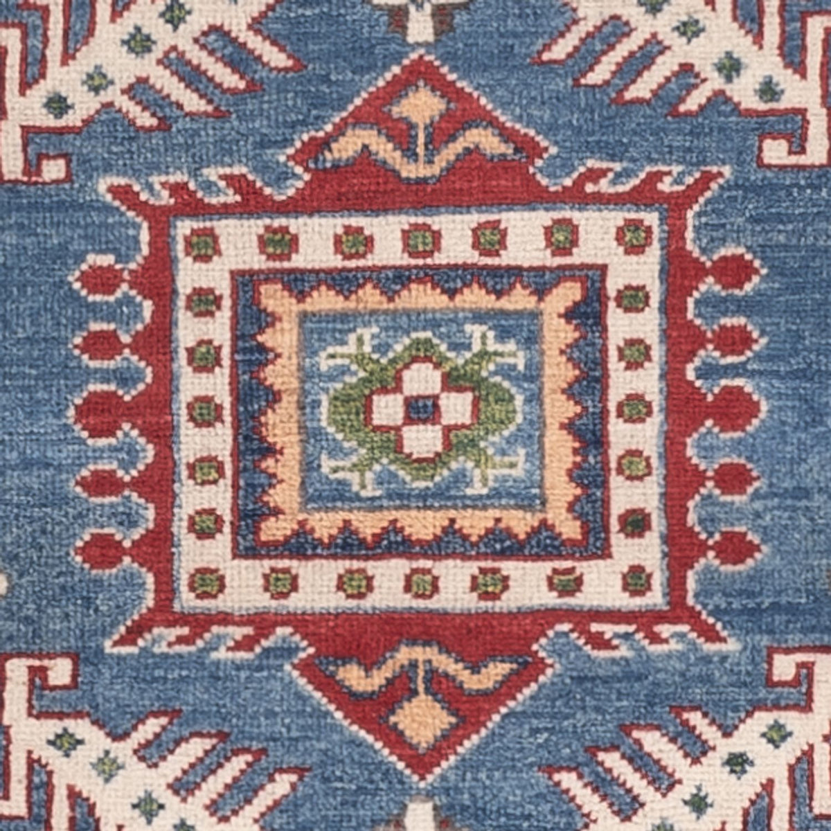 Tapis Ziegler - Kazak - 145 x 102 cm - bleu