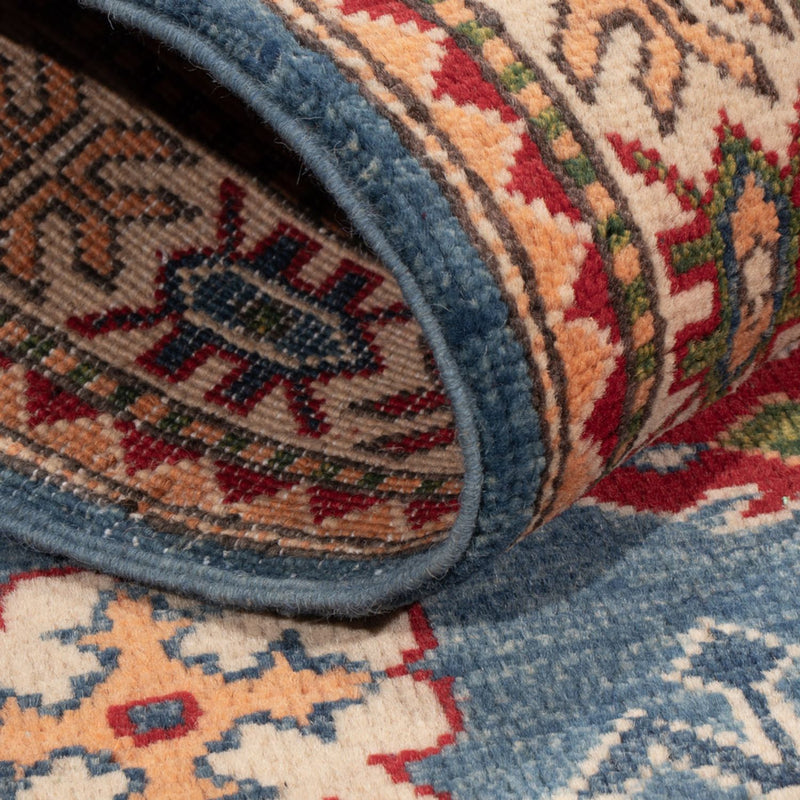 Tapis Ziegler - Kazak - 145 x 102 cm - bleu