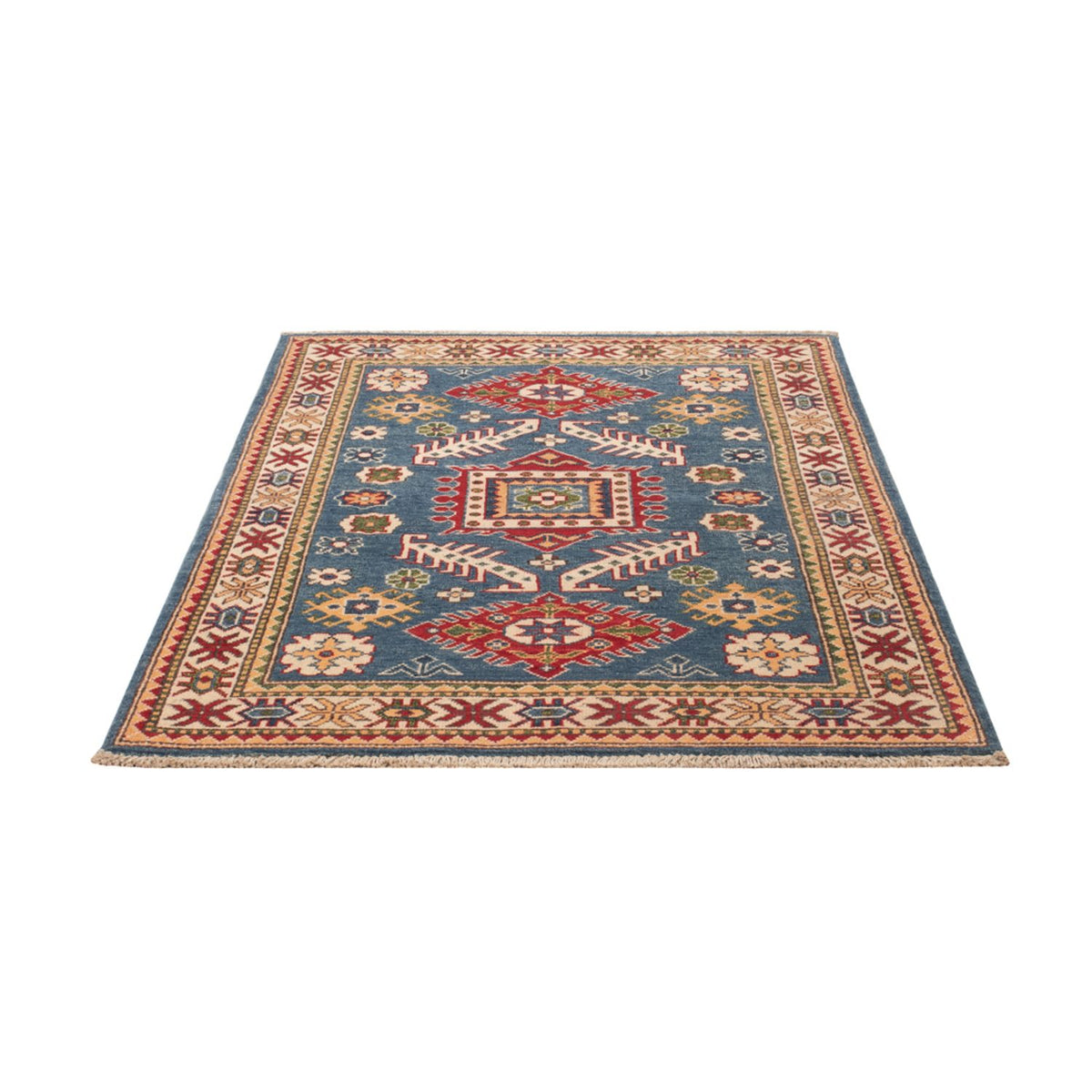 Tapis Ziegler - Kazak - 145 x 102 cm - bleu