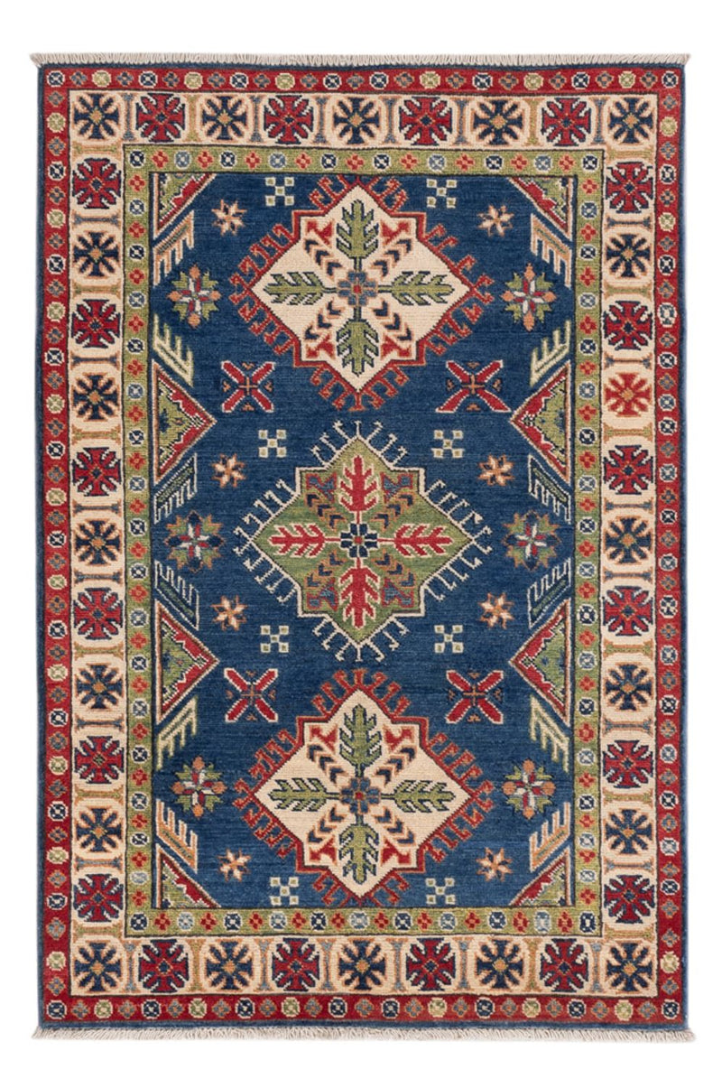 Tapis Ziegler - Kazak - 152 x 98 cm - bleu