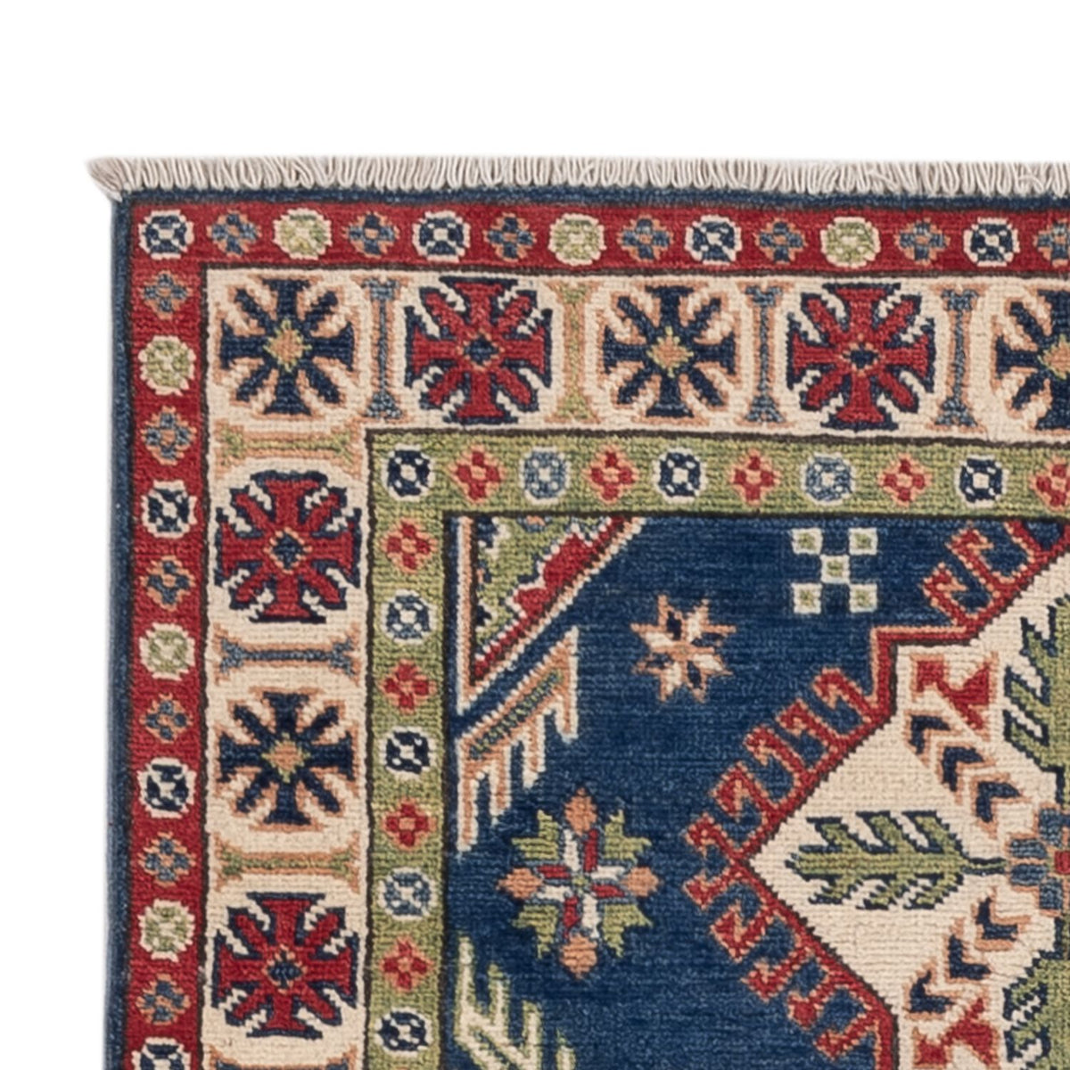 Tapis Ziegler - Kazak - 152 x 98 cm - bleu