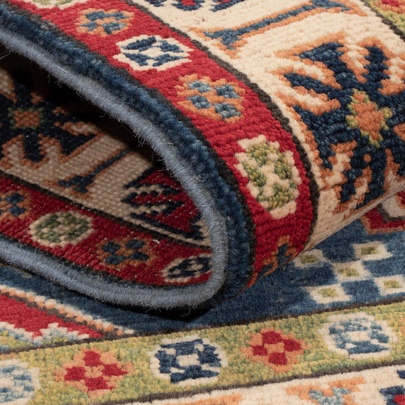 Tapis Ziegler - Kazak - 152 x 98 cm - bleu