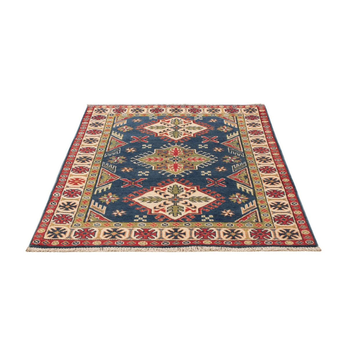 Tapis Ziegler - Kazak - 152 x 98 cm - bleu
