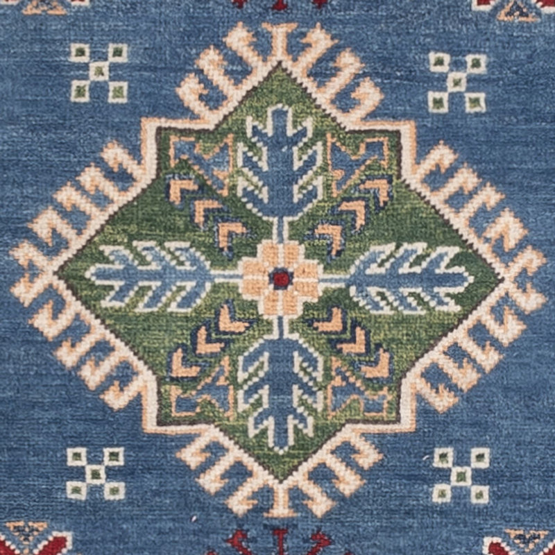Tapis Ziegler - Kazak - 142 x 101 cm - bleu