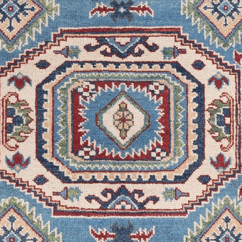 Tapis Ziegler - Kazak - 186 x 120 cm - bleu clair