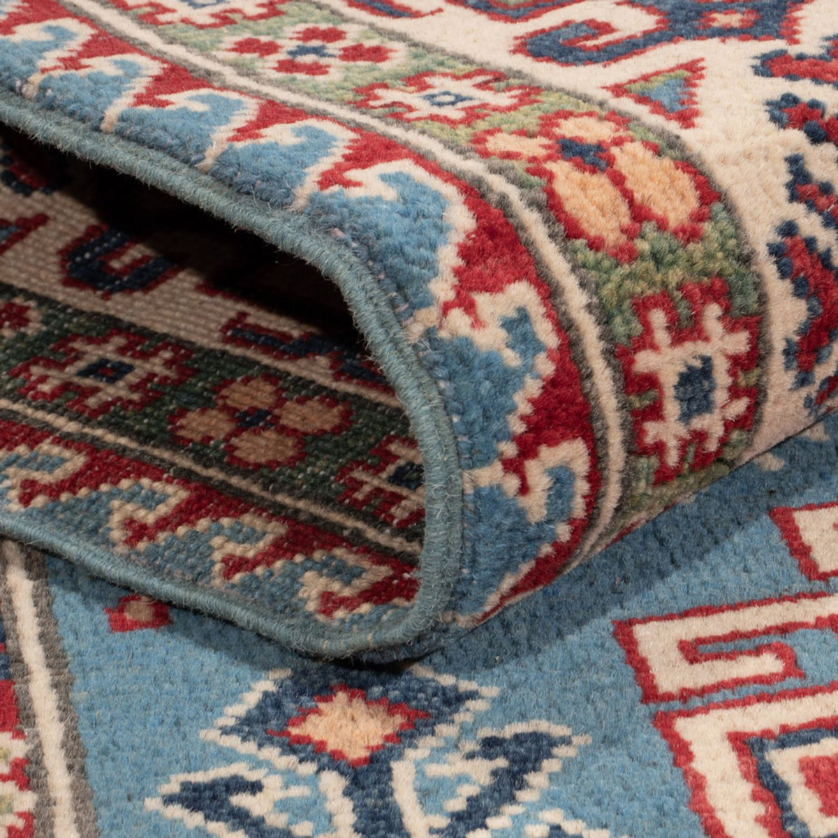 Tapis Ziegler - Kazak - 186 x 120 cm - bleu clair