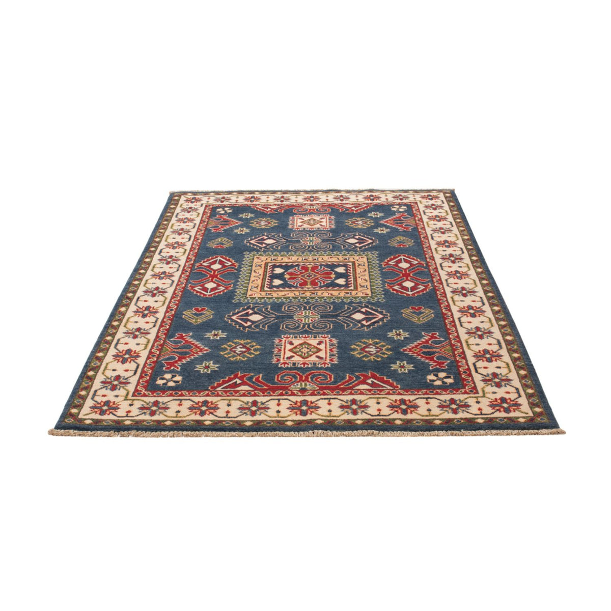 Tapis Ziegler - Kazak - 188 x 122 cm - bleu
