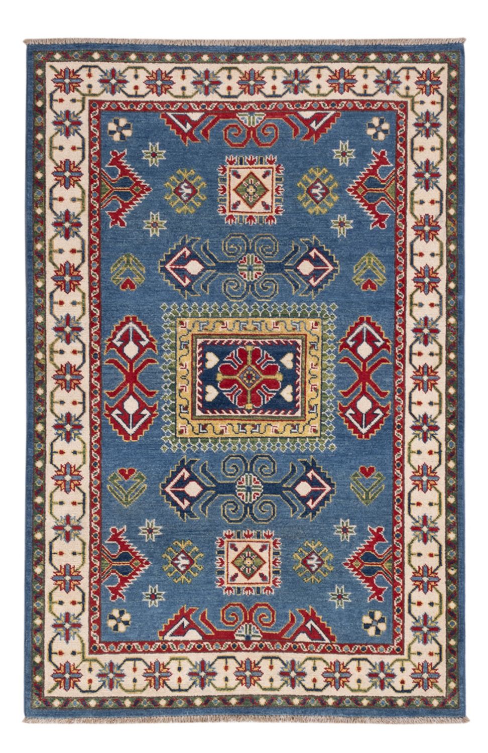 Tapis Ziegler - Kazak - 184 x 121 cm - bleu