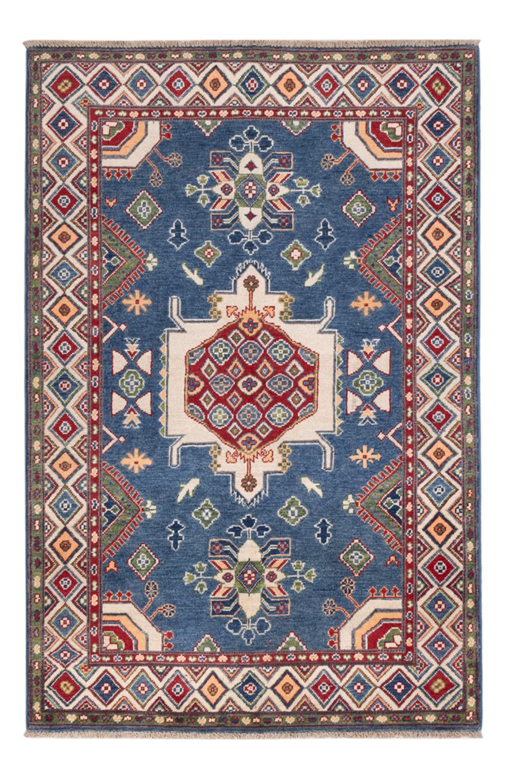 Tapis Ziegler - Kazak - 182 x 120 cm - bleu