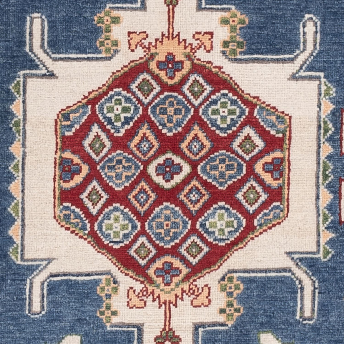 Tapis Ziegler - Kazak - 182 x 120 cm - bleu