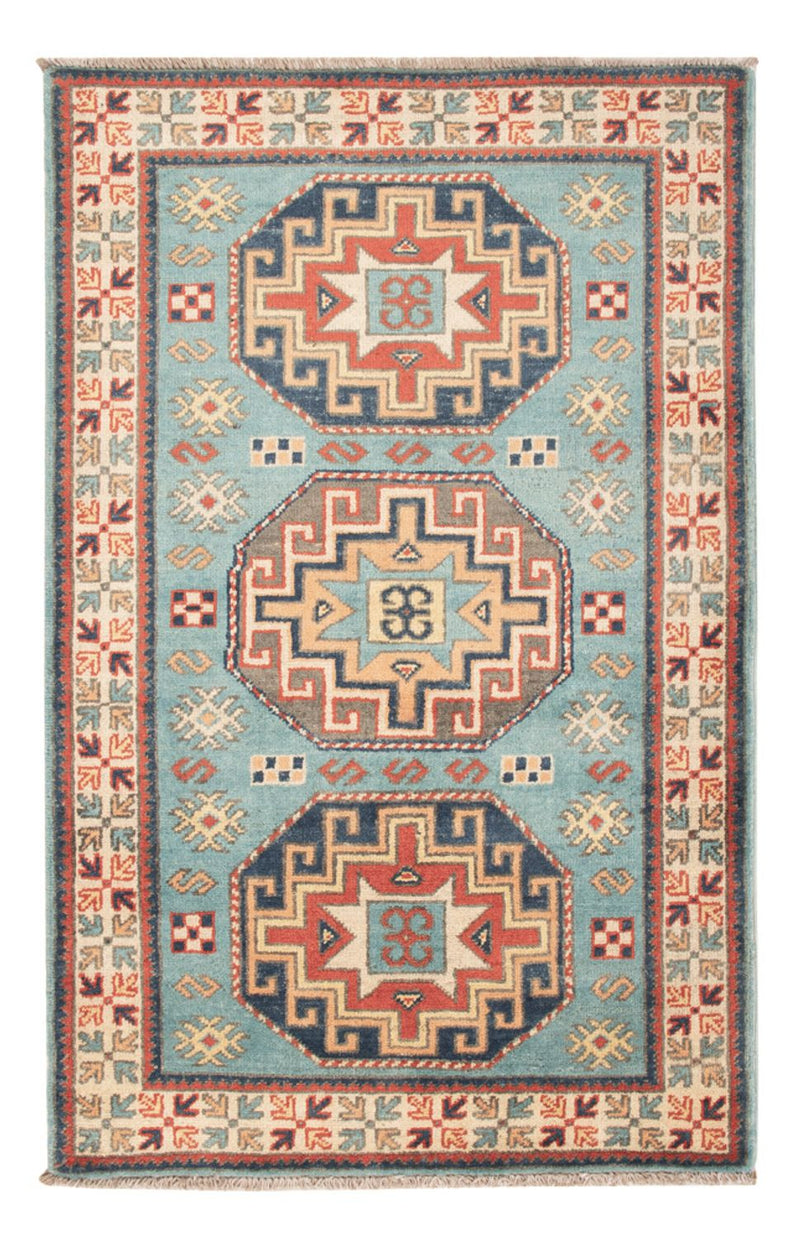 Tapis Ziegler - Kazak - 124 x 78 cm - bleu clair