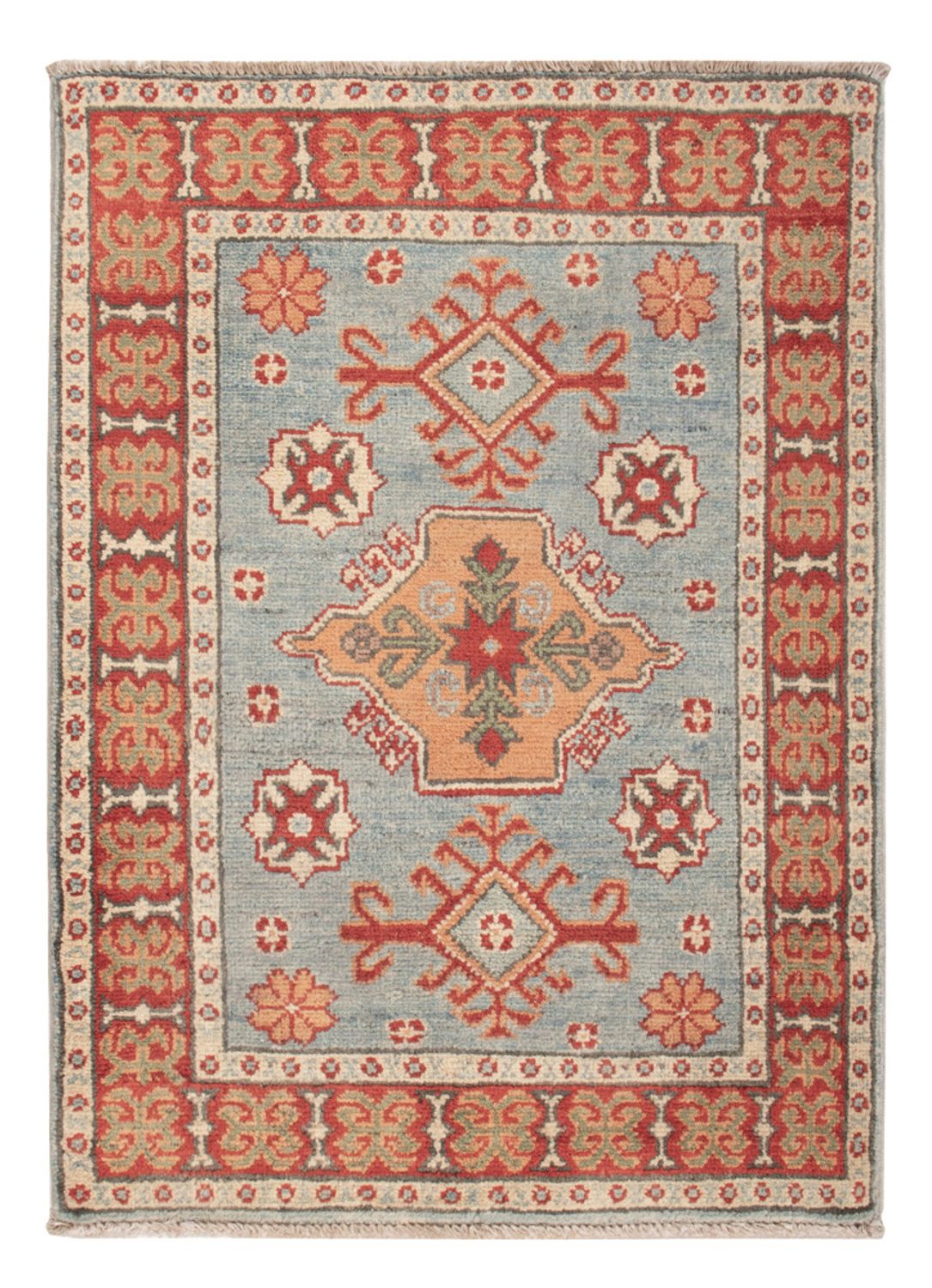 Tapis Ziegler - Kazak - 86 x 62 cm - bleu clair