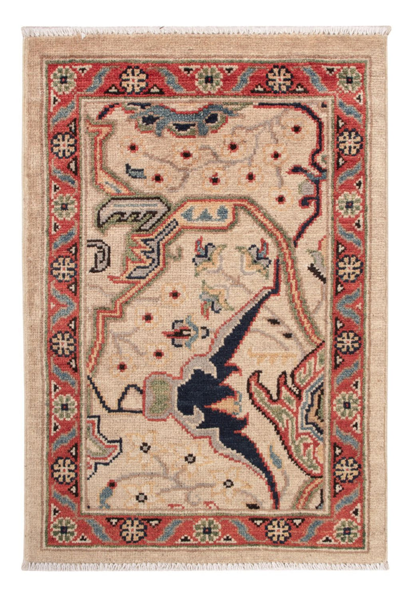 Tapis Ziegler - Kazak - 89 x 60 cm - beige foncé