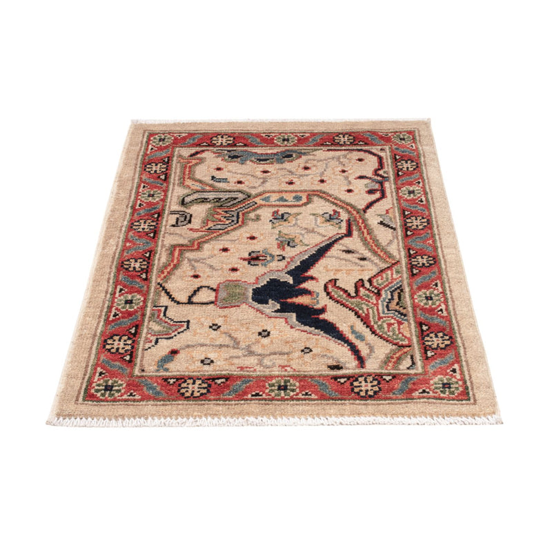 Tapis Ziegler - Kazak - 89 x 60 cm - beige foncé