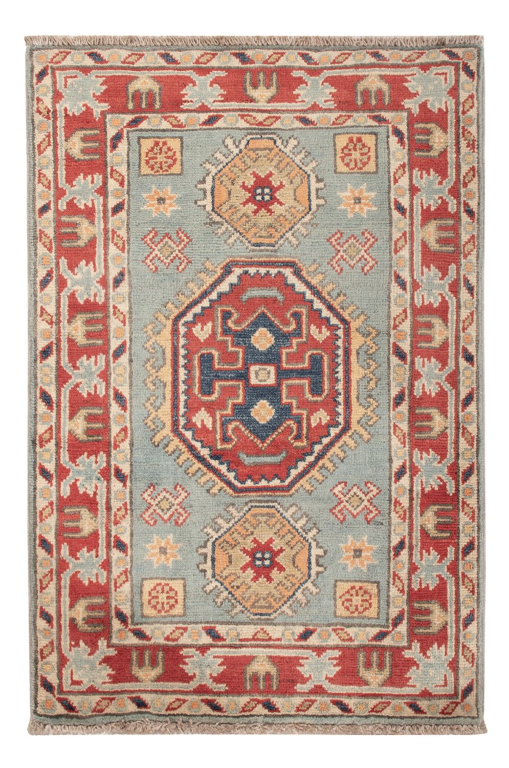 Tapis Ziegler - Kazak - 87 x 58 cm - bleu clair