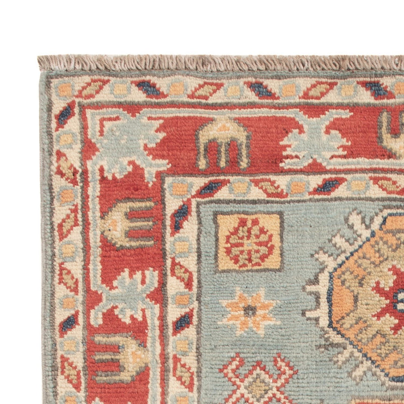 Tapis Ziegler - Kazak - 87 x 58 cm - bleu clair
