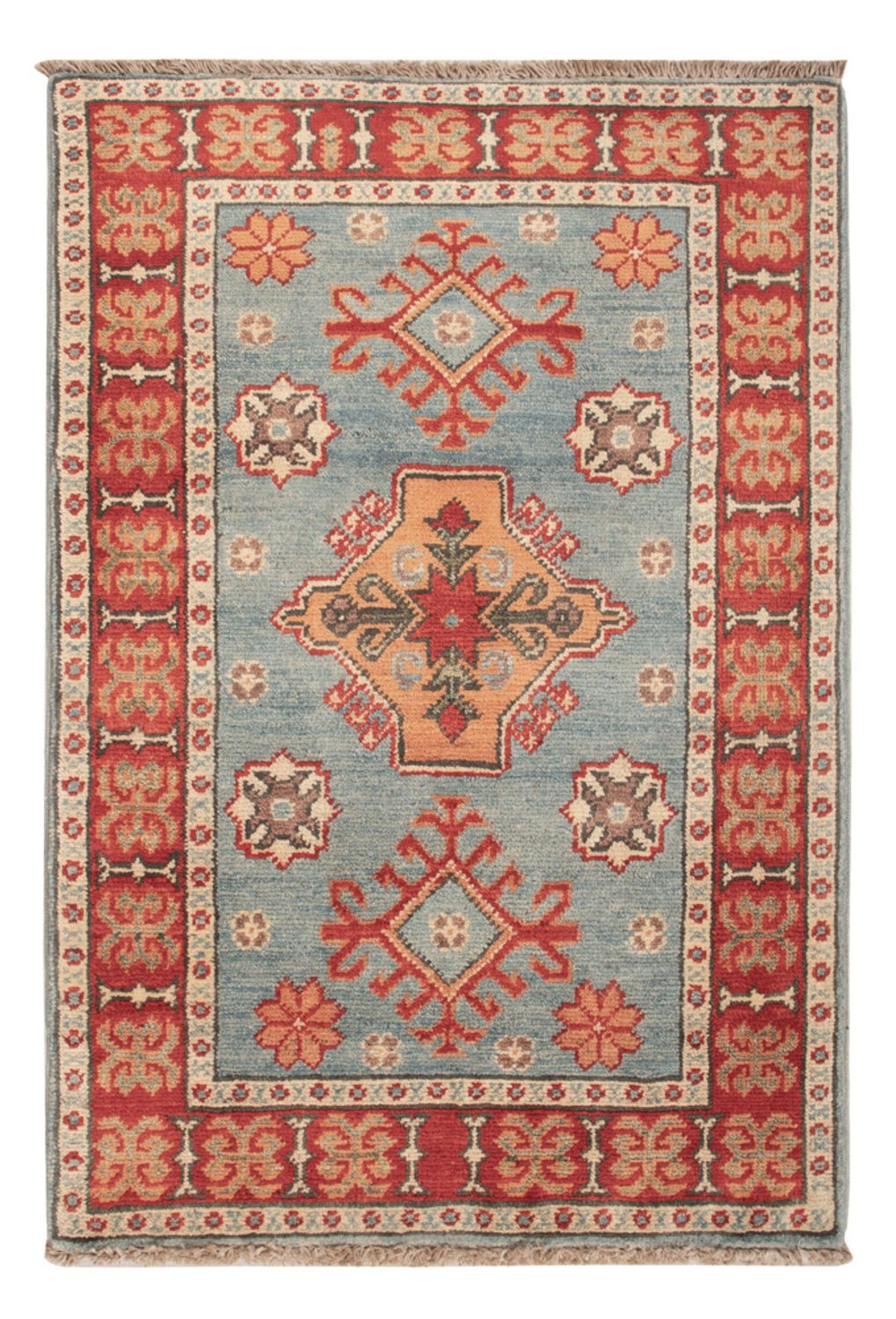Tapis Ziegler - Kazak - 88 x 59 cm - bleu clair