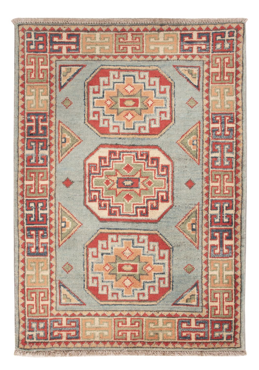 Tapis Ziegler - Kazak - 91 x 62 cm - bleu clair